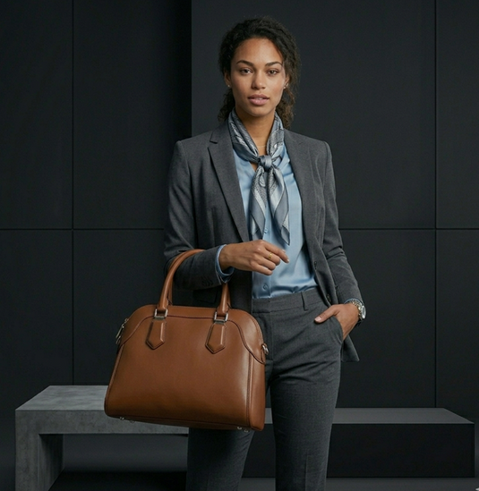 Translation missing: en.Brown Leather Work Tote