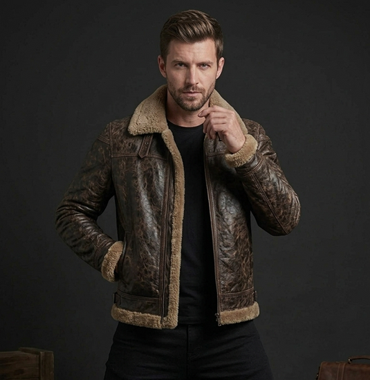 Translation missing: en.Brown Shearling Jacket