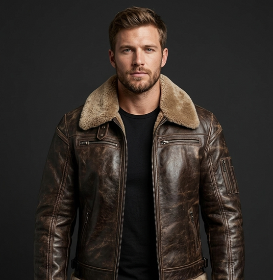 Translation missing: en.Brown Shearling Jacket